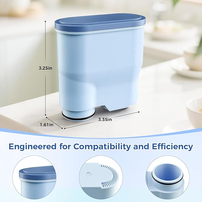 AquaClean Filter Compatible with Philips Coffee Machines – CA6903 Water Filter for EP1220/2230/3241, Series 1200/2200/3200/5400 – Anti-Scale Cartridge [6-Pack]