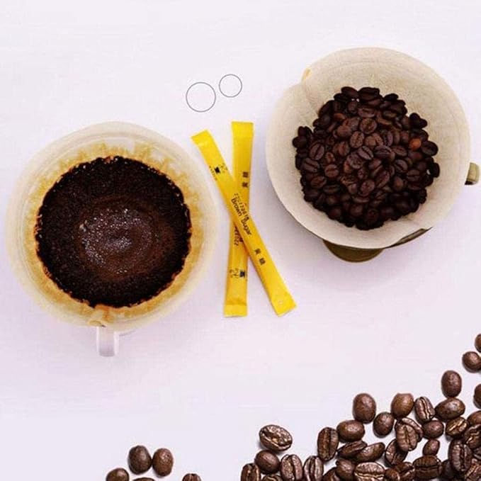 No.6 Coffee Filter Moka Pot Filter Paper, 100 Pcs