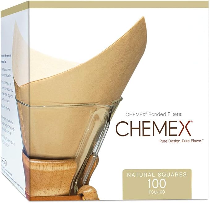 Chemex Bundle - 10-Cup Classic Series - 100 ct Square Filters - Exclusive Packaging