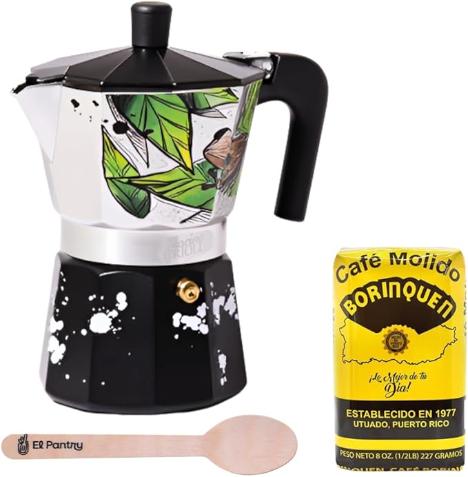 El Pantry Moka Pot Greca (Cafe Borinquen)