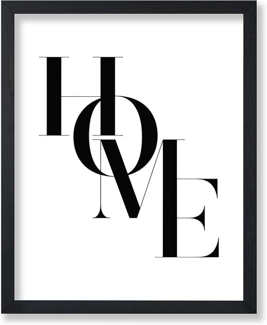 Poster Master Vintage Unique Poster - Retro Minimalist Print - Home, Letters, Typography, Black and White, Simple - Gift for Artist, Friend - Wall Decor for Living Room, Dorm, 24x32 Unframed Wall Art
