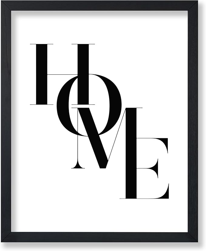Poster Master Vintage Unique Poster - Retro Minimalist Print - Home, Letters, Typography, Black and White, Simple - 11x14 UNFRAMED Wall Art - Gift for Artist, Friend - Wall Decor for Living Room, Dorm