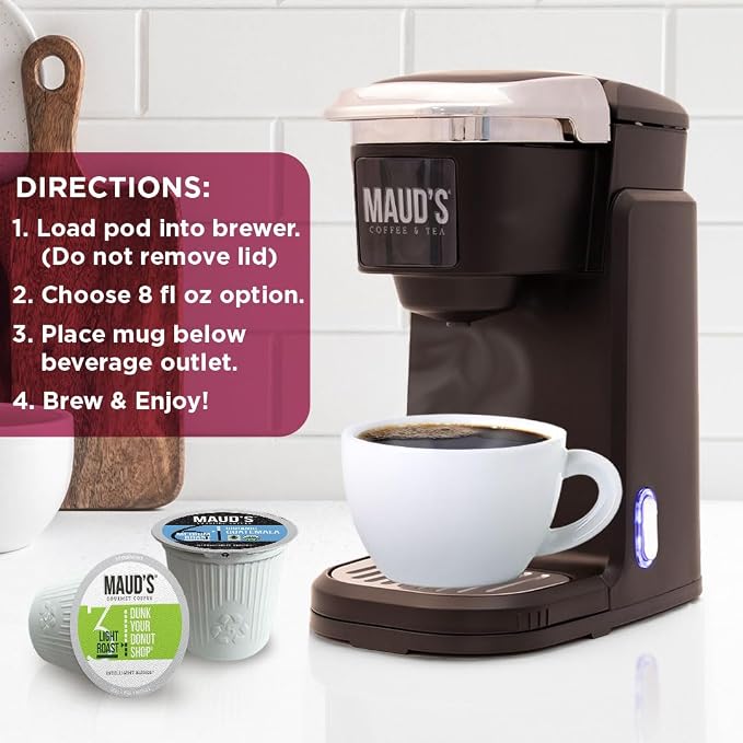 Maud's Original Coffee Pods Variety Pack, 80 ct, 9 Assorted Roasts, Dark & Medium Roast Coffee in Single Serve Pods – 100% Arabica Coffee, Compatible with Keurig K Cups Maker - Image 5