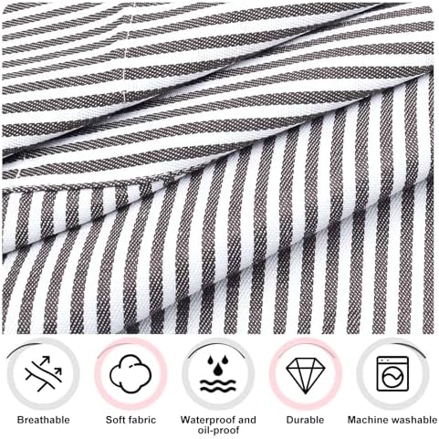 2Pack Adjustable Kitchen Apron for Women Men with 2 Pockets，Cotton-Polyester Blend Bib Aprons for Cooking,Baking - Image 3