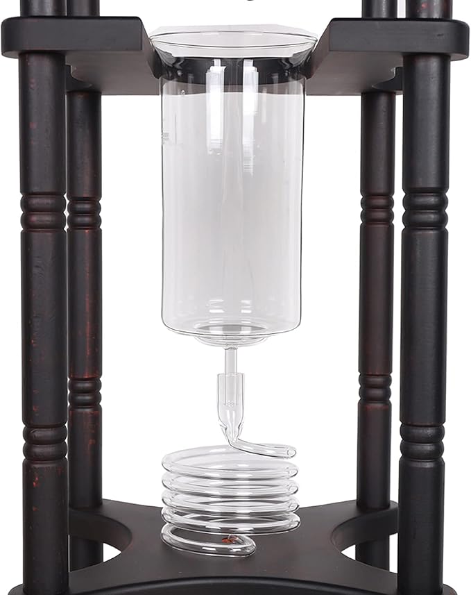 Cold Brew Coffee Tower, 67.63 Oz Ice Cold Brew Dripper Adjustable Drip Cold Brew Coffee Maker about 25 Cups for Bars, Clubs, Parties 28 x 24.5 x 115 Cm/ 11.02 x 9.65 x 45.28 Inch