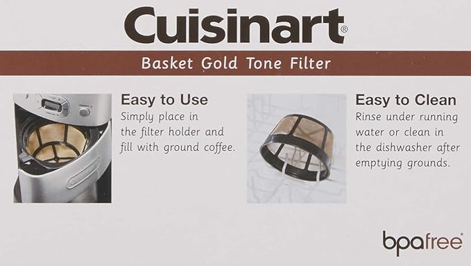 Cuisinart GTF-B Gold Tone Coffee Filter, Basket (Pack of 6)