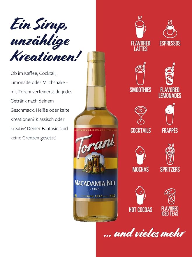 Torani Macadamia Nut Syrup, 750 mL - Image 3