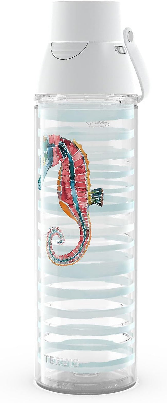 Tervis Venture Lite Sara Berrenson - Rainbow Seahorse Made in USA Double Walled Insulated Tumbler Travel Cup Keeps Drinks Cold & Hot,