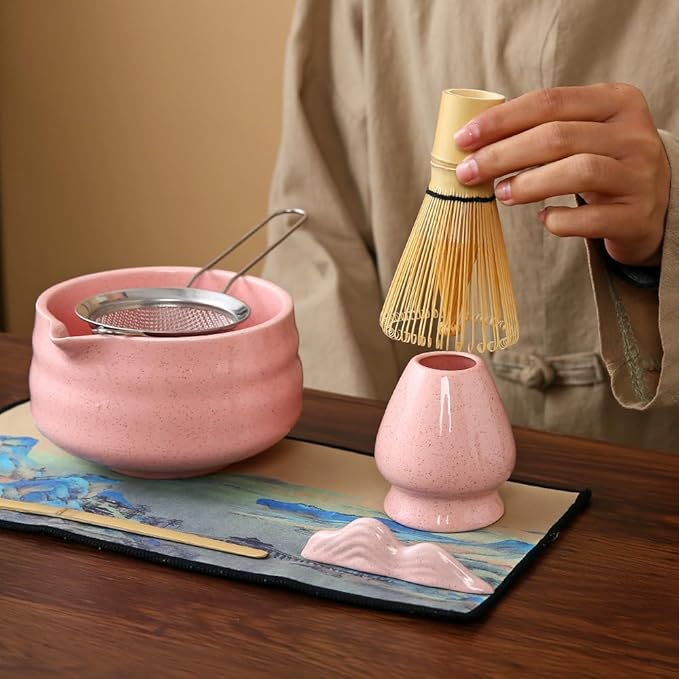 7matcha whisk set, Matcha Whisk Set 1 Matcha Whisk, Pink matcha Set matcha kit