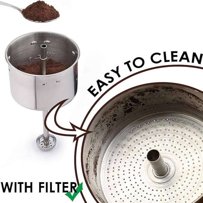 Mimore Percolator Coffee Filters - 300PCS 3.75in Disc Coffee Filters for Percolators - Unbleached Disposable Percolator Filters