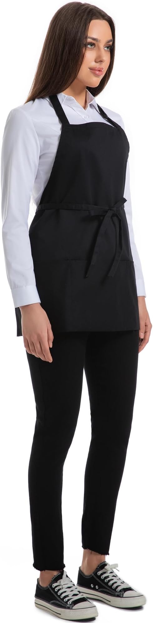 Syntus Chef Apron for Men Women Kitchen Cooking Apron with Pockets, Adjustable Bib Aprons Stain Resistant