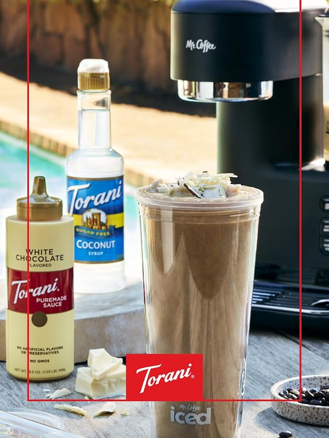 Torani Sugar Free Coffee Syrup, Coconut Flavored Syrup for Drinks, Zero Calorie, Pump Included, 25.4 Fl Oz - Image 4