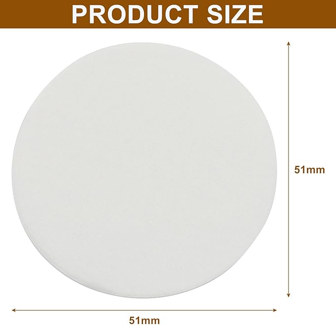 Murtenze 1000 PCS White Coffee Filter Paper, Round Coffee Maker Filters for Aeropress Coffee and Espresso Makers (51mm)