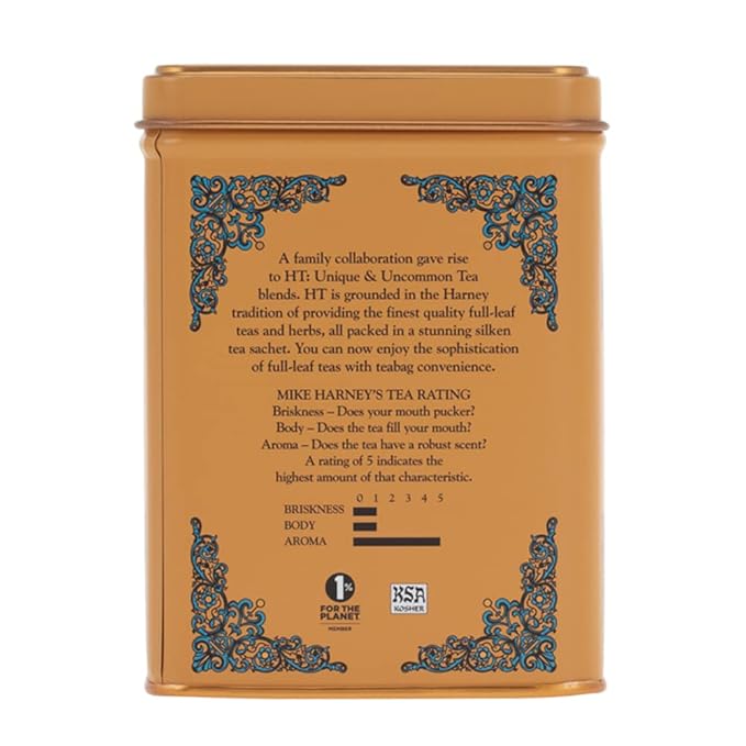 Harney & Sons Decaf Hot Cinnamon Tea, Tea Sachets | 20 Sachets | 1.4 oz | Pack of 2