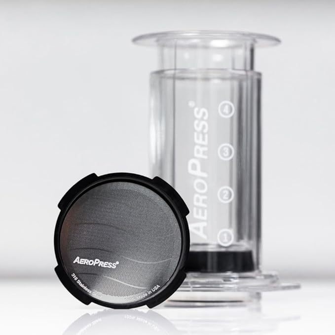 AeroPress 89209259 Stainless Steel Filter, Compatible with All Types, Reusable