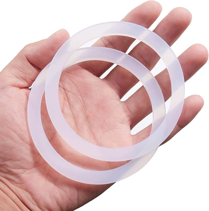 8 PCS Replacement Spare Food Grade Silicone (Better Than Rubber) Gasket Seal Ring For Aluminium Stovetop Coffee Maker Pots 12 Cups