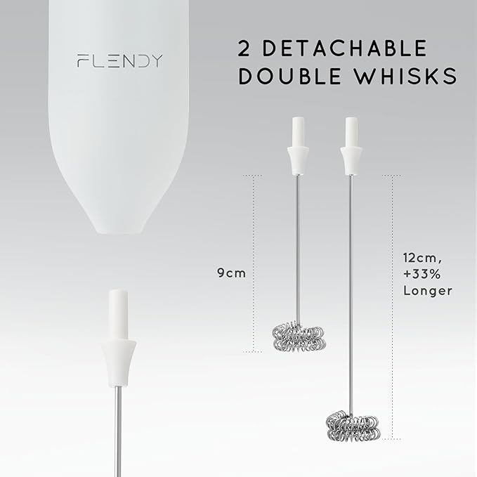 Rechargeable Milk Frother Handheld, Coffee Frother Handheld with USB-C Charging Stand, Electric Drink Mixer Handheld, Mini Electric Whisk Frother for Coffee, Matcha, etc