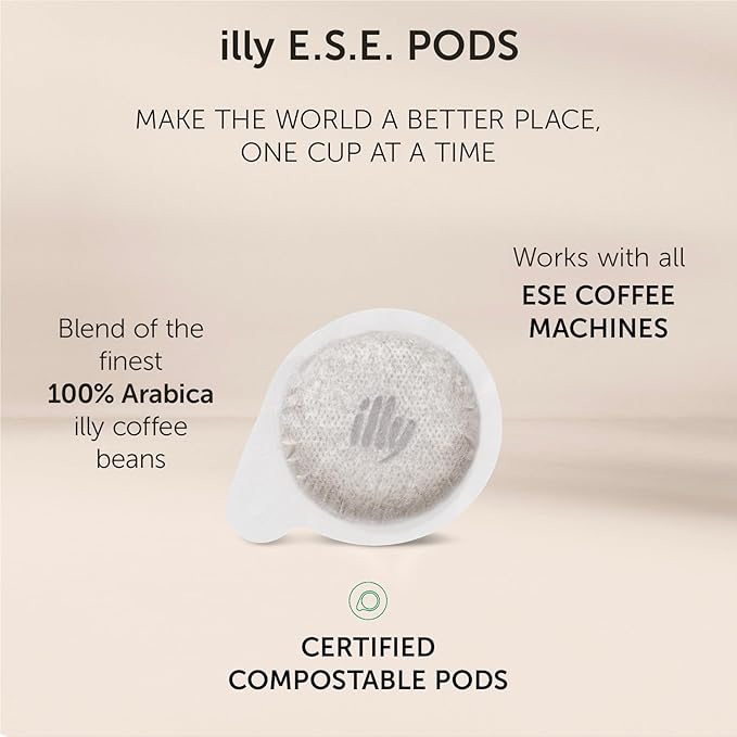 illy E.S.E. Coffee - Single-Serve Coffee Capsules & Pods - Classico Lungo Medium Roast - Notes Of Caramel, Orange Blossom & Jasmine - For E.S.E Coffee Machines - Extraordinary Aroma & Body – 18 Count