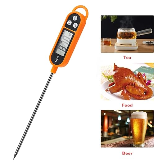 1/3pcs Candy Thermometer Digital Instant Read for Meat Kitchen Cooking Food Oil Deep Fry BBQ Grill Smoker (4, 9.6in)