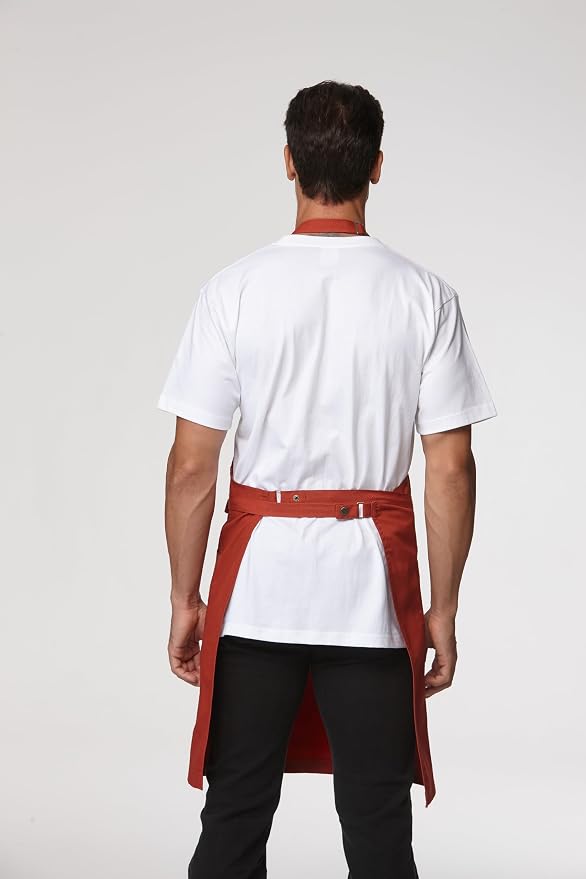 Chef Men Canvas Waterproof Apron Pocket 4251GB | Polyester Cotton Canvas Apron for BBQ Grilling Kitchen Cooking, Adjustable Neck, Durable & Comfortable - Image 2