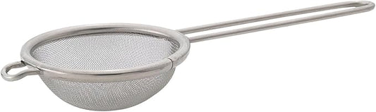 HIC Kitchen Fine Mesh Tea Strainer With Helper Handle, 18/8 Stainless Steel, 2.75-Inch, For Sifting, Straining, And Brewing Tea, Coffee, Or Cocktails