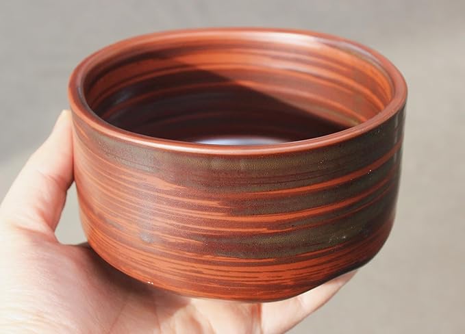 Japanese Traditional Handcrafted Matcha Chawan Tea Bowl Cup Ceremony Tableware Pottery (Tesseki)