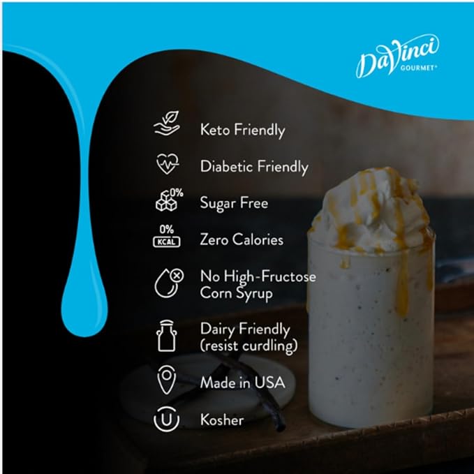 Davinci Sugar-Free Almond Syrup - 750Ml Plastic Bottle, Pack of 2