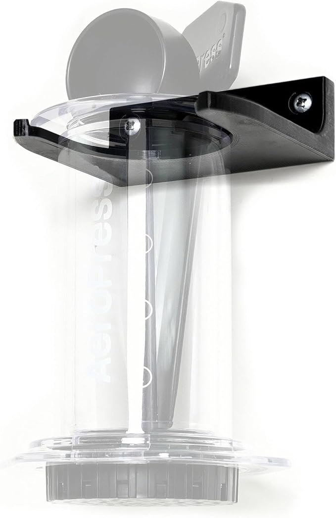 Spartan Mounts Compatible with AeroPress Coffee Maker | Storage and Wall Display, Low Profile, Strong Vertical Storage for Kitchen and Coffee Corner | Space-Saving for Quick & Easy Brewing