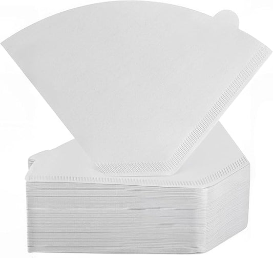 200Pcs Cone Coffee Filters #4, Clinuse White Size 04 Coffee Filters 8-12 Cup, Disposable Natural Paper Filters, No.4 Cone Filters Compatible with Ninja, Cuisinart, Pour Over and Drip Coffee Maker