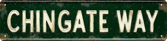 Bar Sign Bar Gifts Vintage Metal Wall Decor Sign"CHINGATE WAY" Street Sign Funny Man Cave Decor Accessories for Home, Bar, Bathroom, Bedroom Unique Retro Tin Signs for Outdoor 4 X 16 inches by Unknown