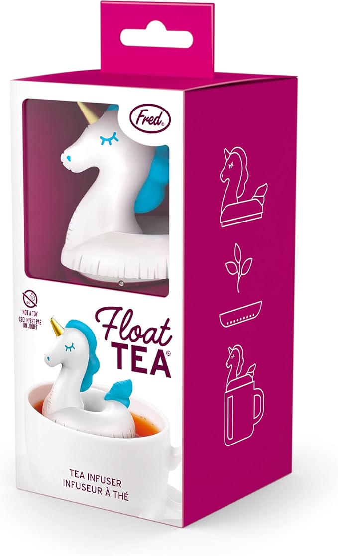 Genuine Fred, FLOAT-TEA UNICORN, Unicorn Pool Float Reusable Tea Infuser, Fun Gift for Tea Lovers, Clever Kitchen Gadget