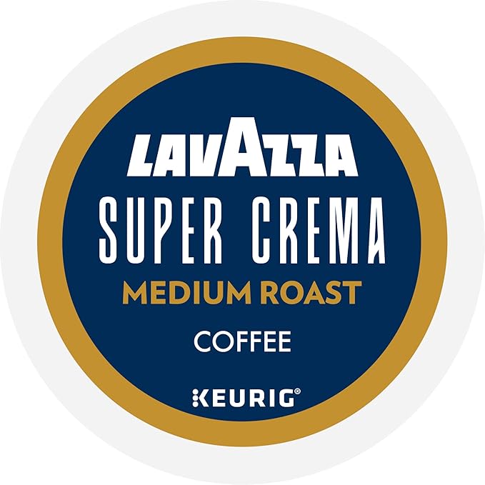 Lavazza Super Crema, Single Serve Keurig® K-Cup® Pods, Medium Espresso Roast Coffee, 1 Box, 96 Count