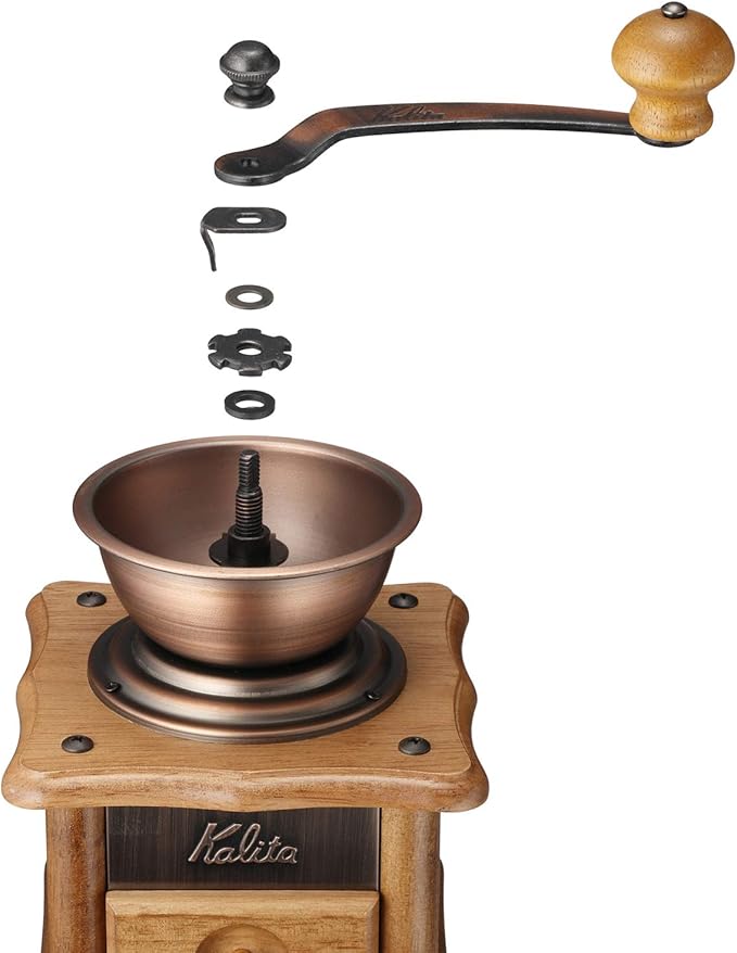 Kalita Copper Plate Mill Hand Coffee Grinder AC-1 by Kalita (Carita)