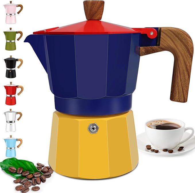 12 Cup Aluminum Espresso Stovetop Moka Pot Express Coffee Maker Percolator Italian Classic Mocha Coffee Machine for Italian and Cuban Cafe Brewing for Home & Camping 600ml 20oz