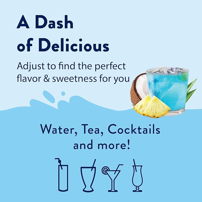 Jordan's Skinny Mixes Sugar Free Syrup, Mermaid Flavor, Fruit Flavored Water Enhancer, Drink Mix for Iced Tea, Lemonade, Drinks, Low Calorie Water Flavoring, Dairy & Gluten Free, Kosher, 25.4 Fl Oz, 2 Pack - Image 5