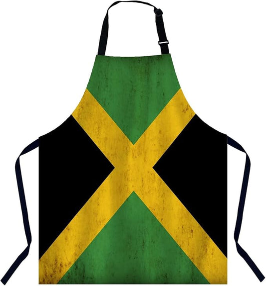 Jamaican Flag Chefs Apron, Cooking and Baking Apron for Men and Women, Kitchen Apron, Butchers Apron, BBQ & Catering Bibs by Unknown