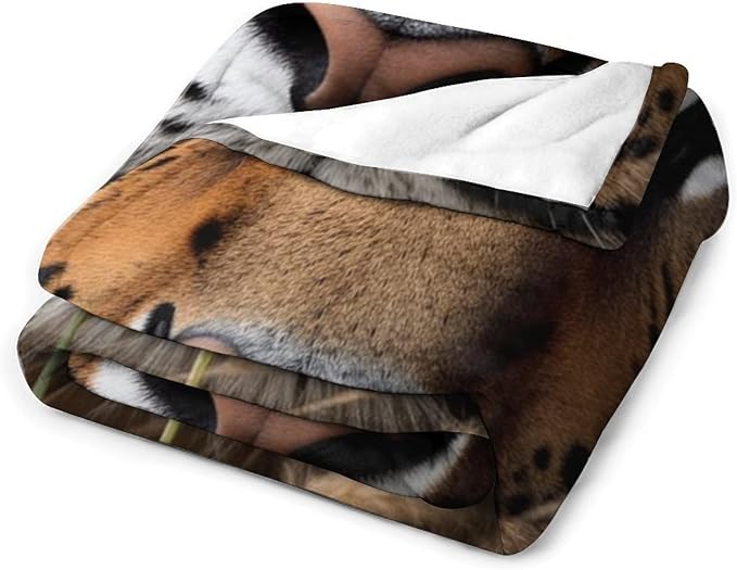 Beautiful Tiger Eye Grass Nose Super Soft Throw Blanket, Mystical Insect Brown Flannel Fleece Decorative Throw for Sofa Couch Bedroom Decor Outdoor Use 30"x40"
