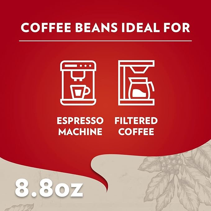Lavazza Qualit?? Rossa Ground Coffee, Medium Roast, Arabica and Robusta Blend, 8.8 oz Brick