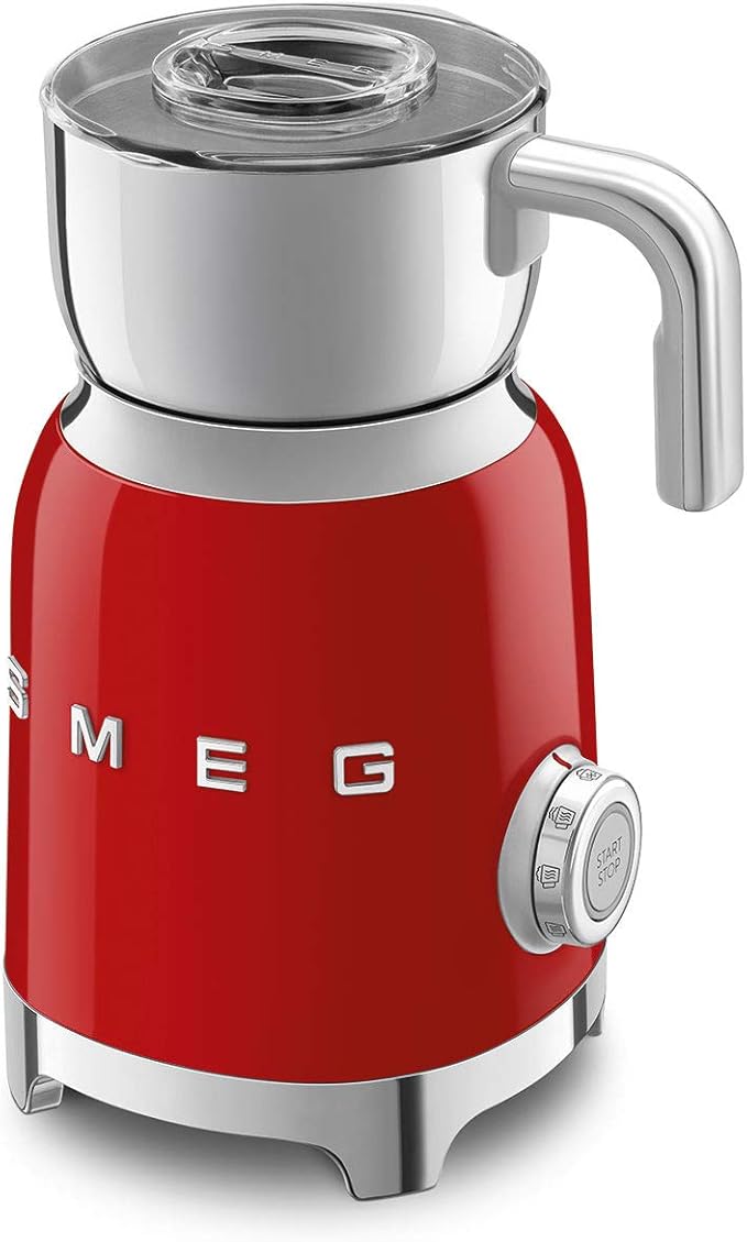 SMEG 50's Retro Milk Frother MFF01RDUS, Red