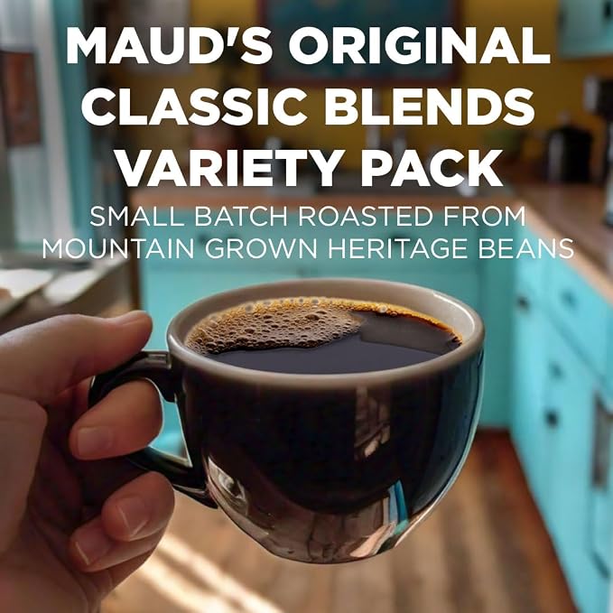 Maud's Original Coffee Pods Variety Pack, 80 ct, 9 Assorted Roasts, Dark & Medium Roast Coffee in Single Serve Pods – 100% Arabica Coffee, Compatible with Keurig K Cups Maker - Image 2