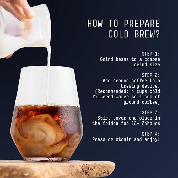 Stone Street Cold Brew Coffee, Low Acid, 100% Arabica, Gourmet Coffee - Breakfast Blend, Medium Roast, Whole Bean, 5 LB