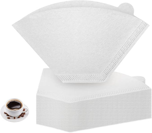 Coffee Filters #2 Cone Paper, 200 Count White Disposable Natural Coffee Filter Paper for Pour Over and Drip Coffee Makers, #2 Cone Filter U-Shaped (2-6 Cup)