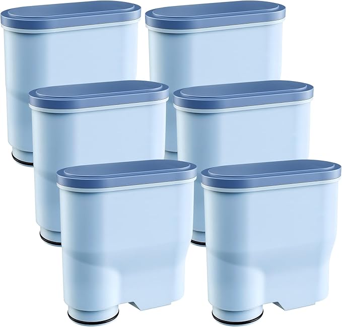 AquaClean Filter Compatible with Philips Coffee Machines – CA6903 Water Filter for EP1220/2230/3241, Series 1200/2200/3200/5400 – Anti-Scale Cartridge [6-Pack]
