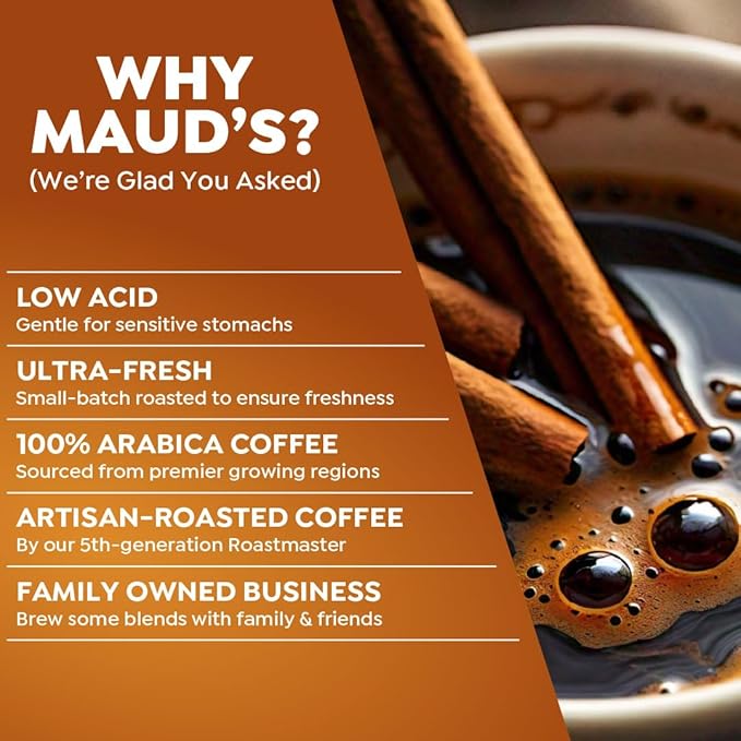 Maud's Cinnamon Roll Flavored Coffee Pods, 18 ct, Medium Roast Flavored Coffee in Single Serve Pods – 100% Arabica Beans, Compatible with Keurig K Cups Maker - Image 4