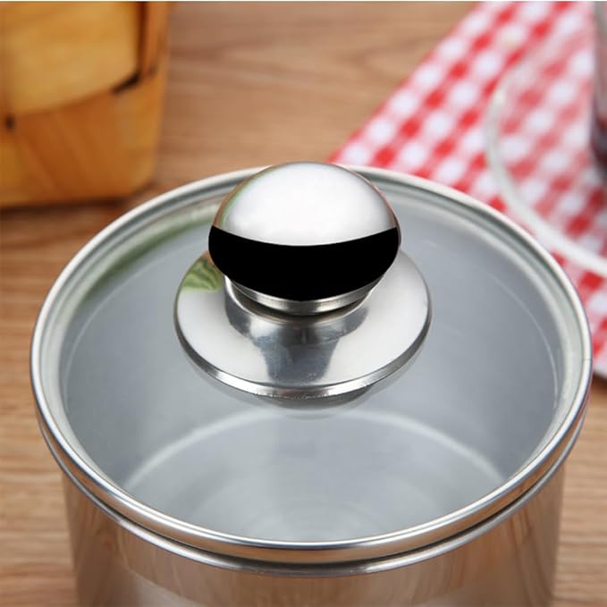 Airtight Food Storage Jar 4.9 Inch Sealed Container with Handle and Silicone Ring for Snacks Coffee Beans Home Kitchen Organization