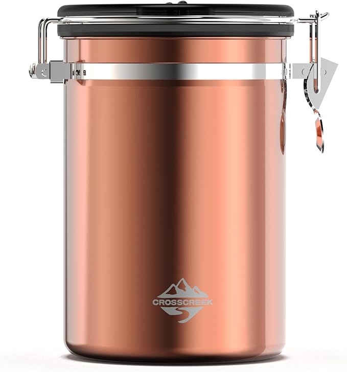Coffee Bean Canister, 35oz (1200ml) Food Container, Airtight Food Storage Container with Date Tracker for Coffee, Beans, Tea, Sugar, Cereal for Camping Travel Gifts