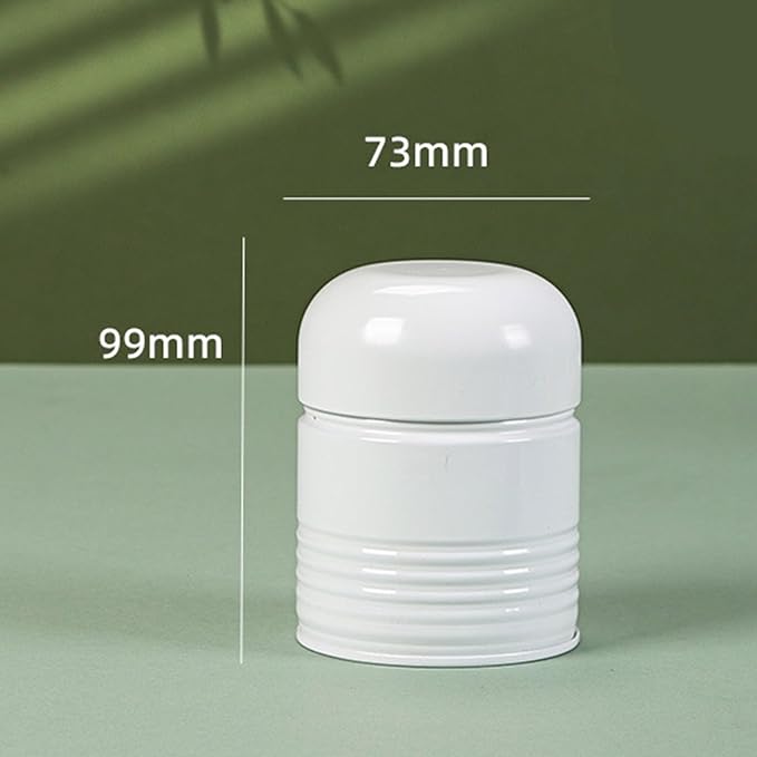 Tea Tin,Round Tea Box Compact Tea Container Convenient Tea Storage Box Tinplate Tea Canister Tea Storage Jar for Various Teas