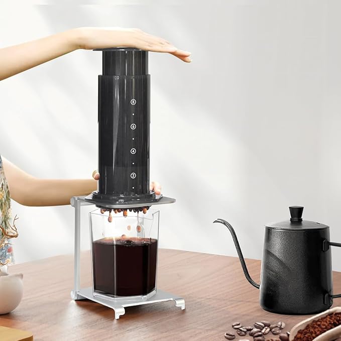 CAFEMASY Coffee Dripper Stand Station Pour-Over - Foldable Aluminum Coffee Dripper Holder Rack for Home Travel Camping Hiking Pour Over Coffee Portable Espresso Coffee Maker