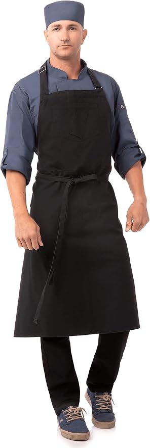 Chef Works Unisex Rockford Chefs Bib Apron - Image 2