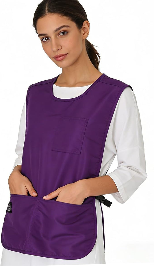 Waterproof Unisex Cobbler Apron with 4 Pockets Vest Style Ultralight Chef Waiter Work Overalls by MIKIWELL